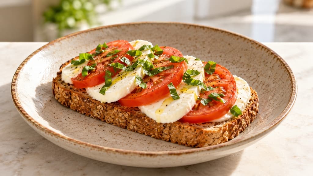 Tost s mozzarellom, rajčicom i bosiljkom