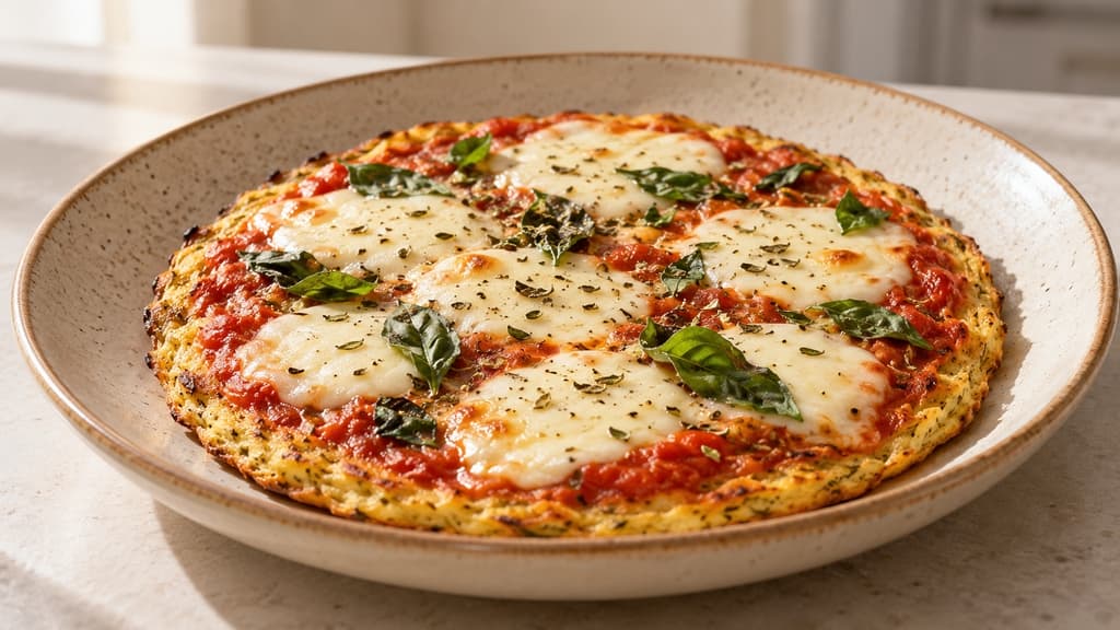 Pizza od jaja i parmezana s mozzarellom