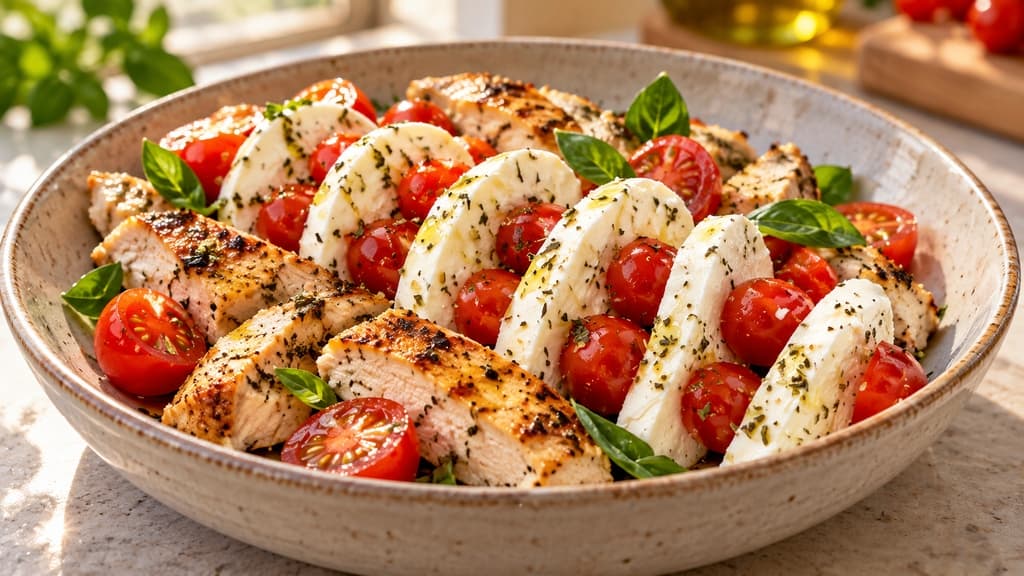 Mozzarella s piletinom i cherry rajčicama