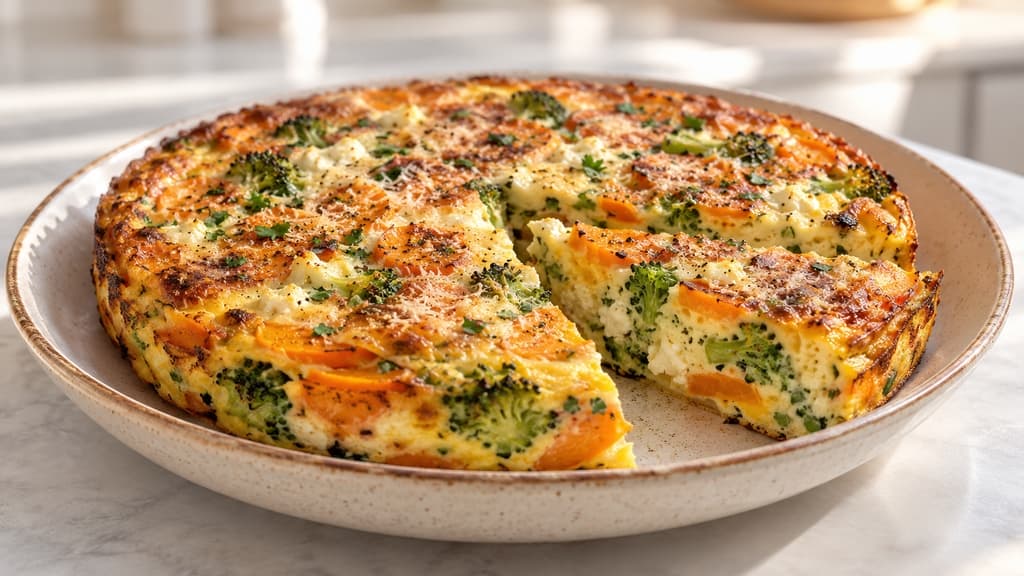 Frittata s batatom i brokulom