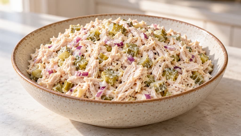 Pileća salata s kiselim krastavcima