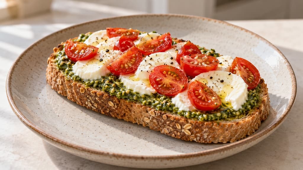Sendvič s pesto umakom i mozzarellom